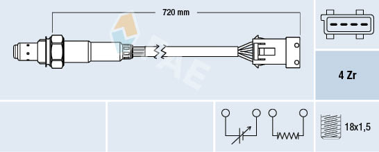 Lambda-sonde FAE 77280