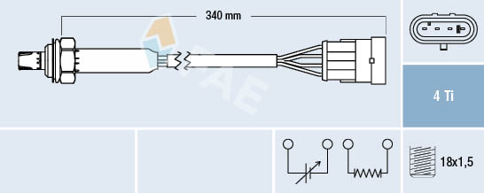 Lambda-sonde FAE 77300