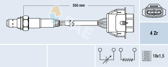 Lambda-sonde FAE 77342