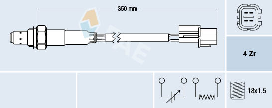 Lambda-sonde FAE 77343