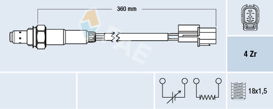 Lambda-sonde FAE 77375