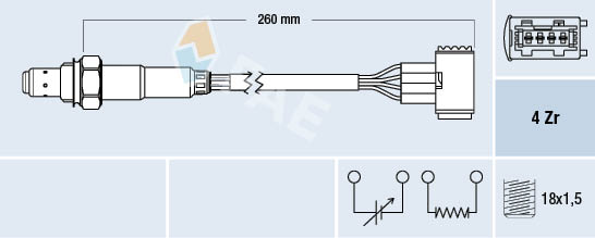 Lambda-sonde FAE 77389