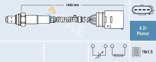 Lambda-sonde FAE 77407