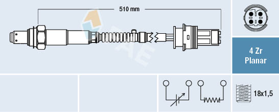 Lambda-sonde FAE 77408