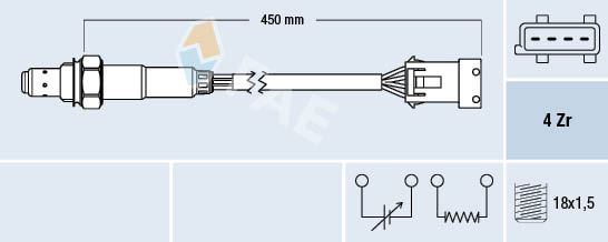 Lambda-sonde FAE 77433