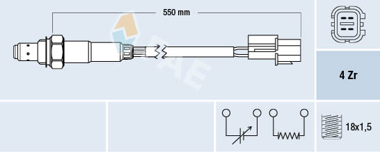 Lambda-sonde FAE 77475