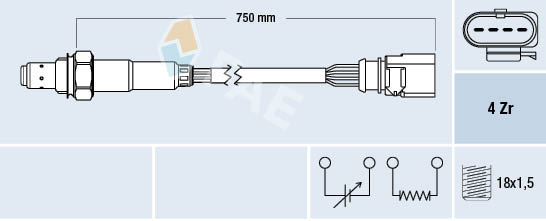 Lambda-sonde FAE 77508