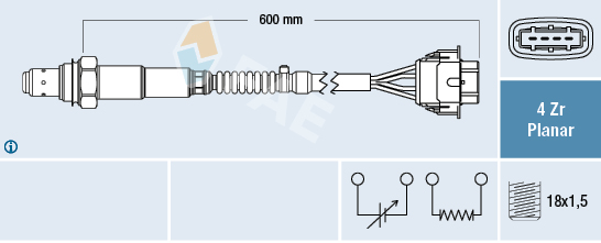 Lambda-sonde FAE 77613