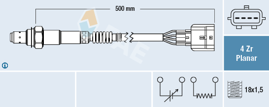 Lambda-sonde FAE 77629