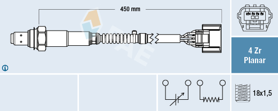 Lambda-sonde FAE 77649