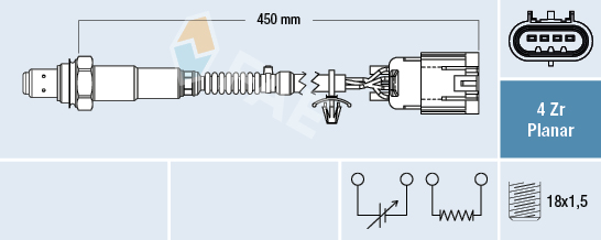 Lambda-sonde FAE 77672