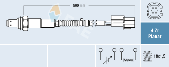 Lambda-sonde FAE 77680