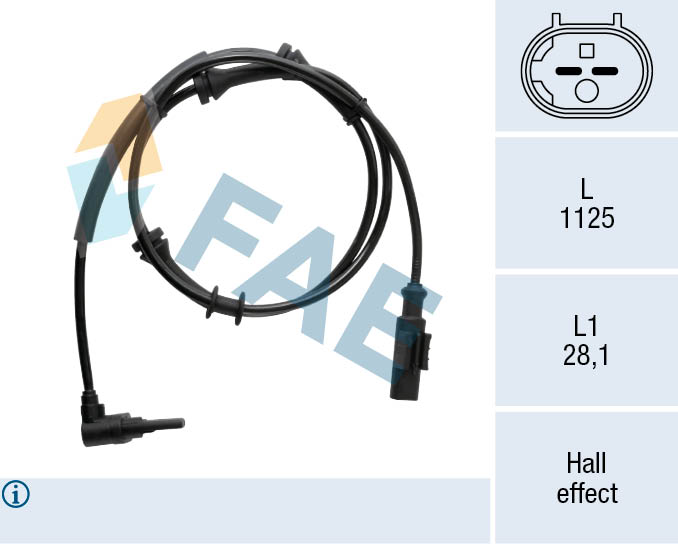 ABS sensor FAE 78550