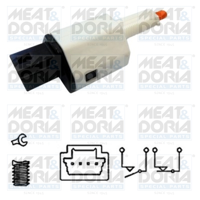 Remlichtschakelaar Meat Doria 35116