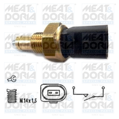 Achteruitrijlichtschakelaar Meat Doria 36007