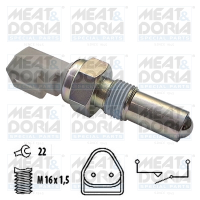 Achteruitrijlichtschakelaar Meat Doria 36038