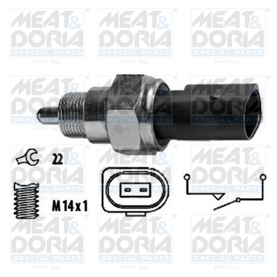 Achteruitrijlichtschakelaar Meat Doria 36044