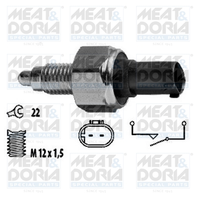 Achteruitrijlichtschakelaar Meat Doria 36051