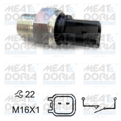 Achteruitrijlichtschakelaar Meat Doria 36081