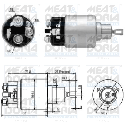 Starter magneetschakelaar Meat Doria 46010