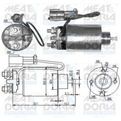 Starter magneetschakelaar Meat Doria 46039