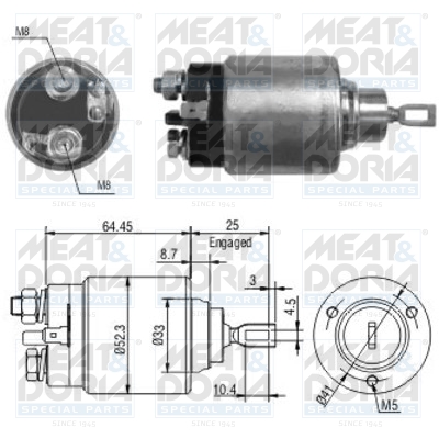 Starter magneetschakelaar Meat Doria 46041