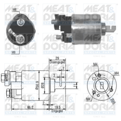 Starter magneetschakelaar Meat Doria 46052