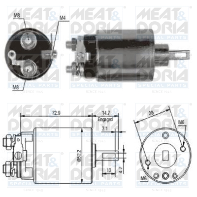 Starter magneetschakelaar Meat Doria 46055