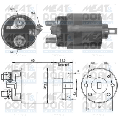 Starter magneetschakelaar Meat Doria 46056