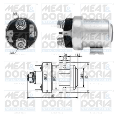 Starter magneetschakelaar Meat Doria 46059