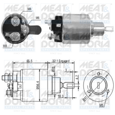 Starter magneetschakelaar Meat Doria 46065