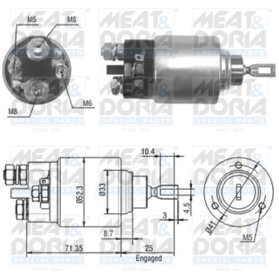 Starter magneetschakelaar Meat Doria 46075