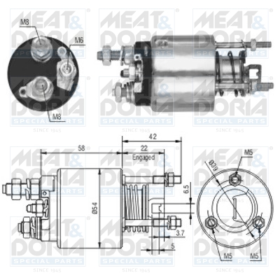 Starter magneetschakelaar Meat Doria 46078