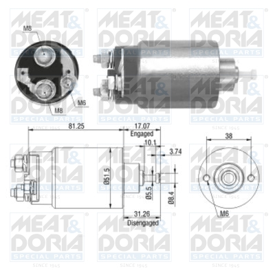 Starter magneetschakelaar Meat Doria 46082