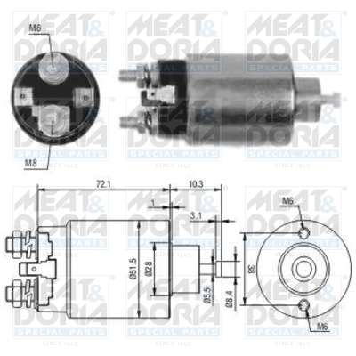 Starter magneetschakelaar Meat Doria 46094