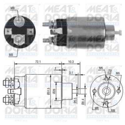 Starter magneetschakelaar Meat Doria 46095