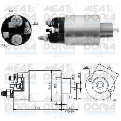 Starter magneetschakelaar Meat Doria 46100