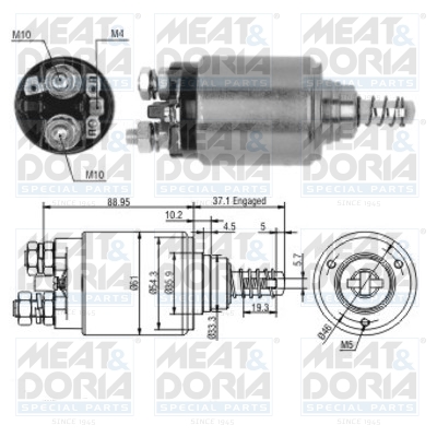 Starter magneetschakelaar Meat Doria 46116