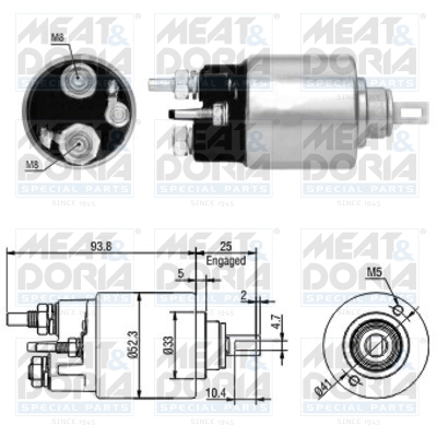 Starter magneetschakelaar Meat Doria 46118