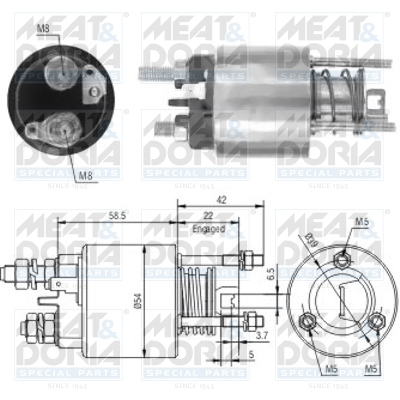 Starter magneetschakelaar Meat Doria 46121