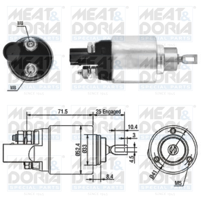 Starter magneetschakelaar Meat Doria 46132