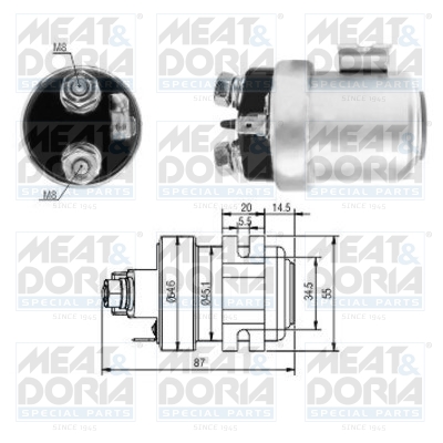 Starter magneetschakelaar Meat Doria 46137