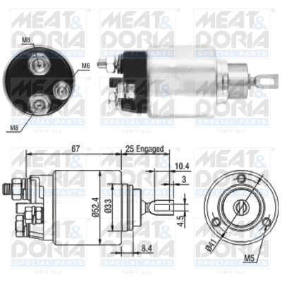 Starter magneetschakelaar Meat Doria 46151