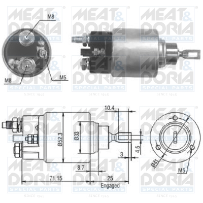 Starter magneetschakelaar Meat Doria 46153