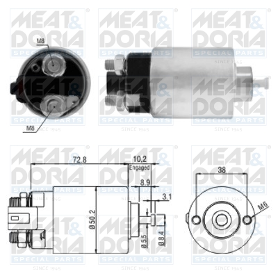 Starter magneetschakelaar Meat Doria 46156