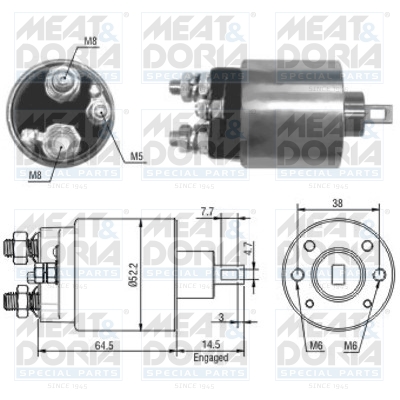 Starter magneetschakelaar Meat Doria 46166