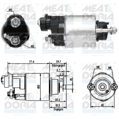 Starter magneetschakelaar Meat Doria 46173