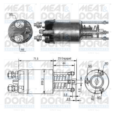 Starter magneetschakelaar Meat Doria 46188