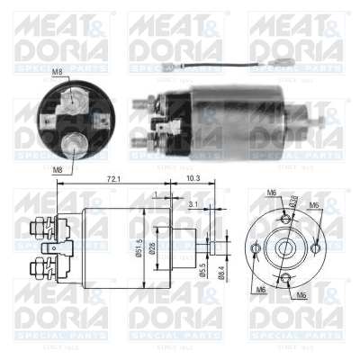 Starter magneetschakelaar Meat Doria 46282