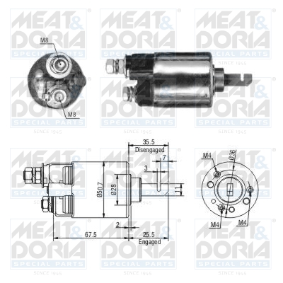 Starter magneetschakelaar Meat Doria 46316